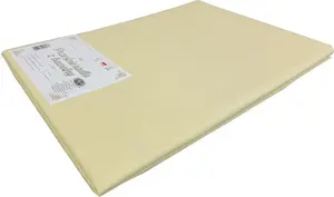 Простыня на резинке, хлопковая простыня без резинки, классическая 160х200 светло-желтая Zbyszko I