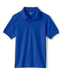 Школьная форма, детская рубашка-поло с короткими рукавами и быстрым высыханием Lands' End