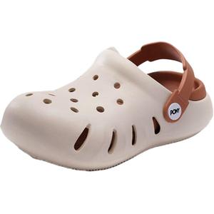 Детские сандалии с низким верхом, нескользящие и дышащие Pony, бежевый