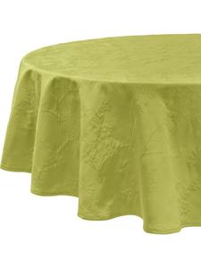 Erwin Müller Жаккардовая скатерть из смесовой хлопчатобумажной ткани Arnsberg яблочно-зеленого цвета
