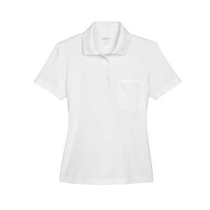 Женская поло Origin Performance с карманом Core365, White