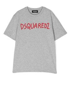 DSQUARED2 KIDS футболка с логотипом, серый