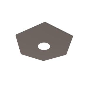 Потолочный светильник Lumicom, 25x25x4 см, серо-коричневый