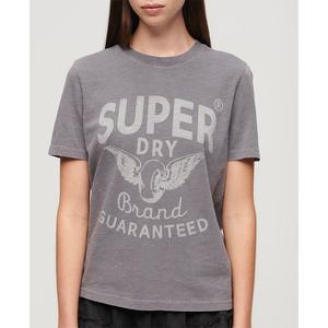 Футболка с коротким рукавом Superdry Archive Kiss Print Relaxed, серый