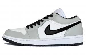 Jordan Баскетбольные кроссовки Air 1 Lunar Mail, серо-серые, с амортизаторами, низкие, женские, серо-белые