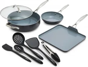 Набор посуды GreenPan Valencia Pro с крышкой, 5 предметов