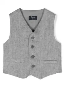 Жилет с V-образным вырезом Il Gufo, серый