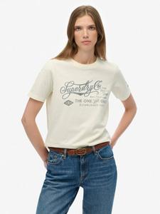 Рабочая футболка Relaxed в стиле Industry Superdry, Cream