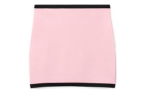 Мини-юбка с отделкой логотипом Crystal Alexander Wang, розовый