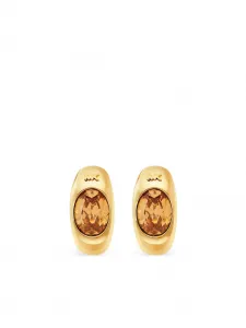 Серьги-кольца с кристаллами Michael Kors, золотистый