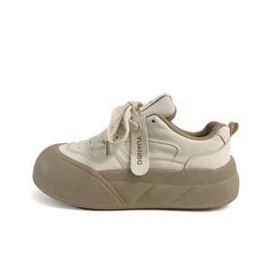 City camel Женские низкие скейтерские кеды бежевые, цвет Beige