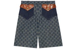 Шорты джинсовые женские Gucci, темно-синий