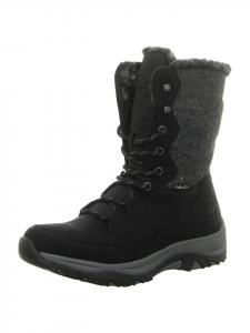 Ботильоны на шнуровке черного цвета rieker