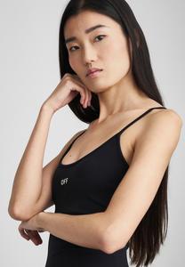 Платье OFF-WHITE SLEEK MIDI DRESS, Black/White/Black