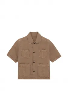Рубашка с короткими рукавами и карманом Bohem Fortela, коричневый