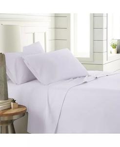 Ультрамягкие комплекты простыней Chic Solids из 4 предметов Southshore Fine Linens, белый