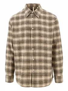 Клетчатая хлопковая рубашка Sunflower, бежевый