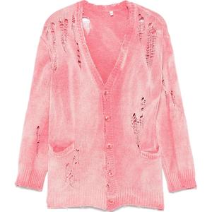 Потертый кардиган R13, розовый