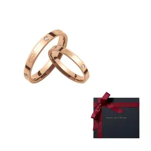 DW/DanielWellington Кольцо Daniel Wellington Alloy унисекс розовое золото