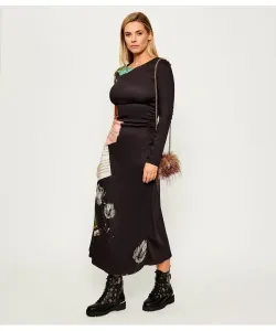 Платье жилет_нашивка_фиона Desigual, черный