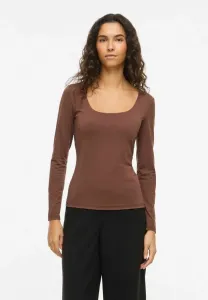 Базовый топ с длинными рукавами mit langen ärmeln vikenza Vila, Coffee Bean