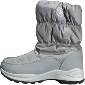 Generic Черные женские зимние ботинки: модные легкие теплые ботиночки с круглым носком для походов и прогулок на улице