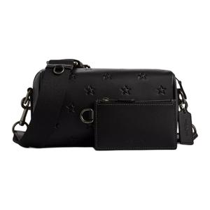 Гладкая кожа теленка наплечная сумка мини кроссбоди черный мужская COACH, Set (Bag+Dust Bag)