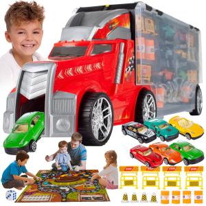 Огромный грузовик-эвакуатор с пусковой установкой 6 автомобилей X370 elektrostator