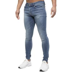 Мужские дизайнерские узкие эластичные джинсы скинни Eto, синий
