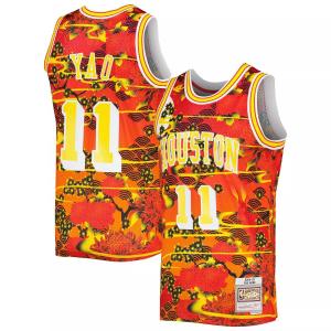 Мужская футболка Mitchell & Ness Yao Ming Red Houston Rockets Hardwood Classics Lunar New Year Swingman Jersey