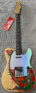 Электрогитара Fender Jimmy Page Led Zeppelin Natural Dragon Telecaster с чехлом