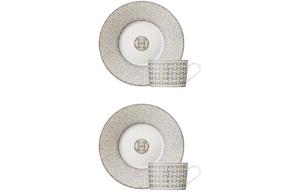 Стеклянные стаканы HERMES, белый