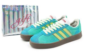 Adidas Neo Кроссовки для скейтбординга VL Court 2.0 унисекс с низким верхом, цвет голубой/желтый/синий