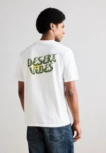 Футболка свободного кроя с принтом, рисунок спереди и сзади. Scotch & Soda, Bright White