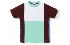 Детская футболка A Bathing Ape, цвет Burgundy