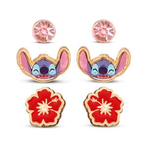 Lilo & Stitch - серьги-гвоздики, набор из 3 шт.