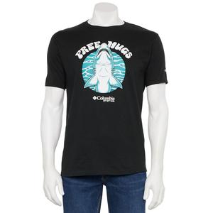 Мужская футболка с короткими рукавами и рисунком Columbia PFG, цвет Black Shark