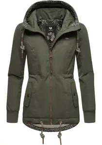 Зимняя куртка Ragwear "ЮМ-Данка", с капюшоном, стильная зимняя уличная куртка с капюшоном, зеленый
