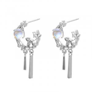 VIVIWELL Серьги из серебра 925 пробы для женщин