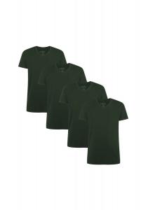 Женская футболка KATE, 4 шт. - майка, круглый вырез, одинарный трикотаж Bamboo Basics, зеленый