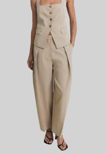 Брюки BALLOON WITH DARTS Mango, коричневый