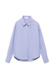 Детская блузка на пуговицах Mango Kids, Blue