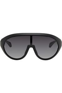 Rick Owens Солнцезащитные очки Moncler + Rick Owens из черного нейлона