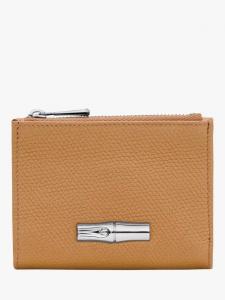 Кошелёк Roseau Leather Compact Longchamp, Walnut
