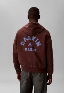 Свободная толстовка на молнии с логотипом Calvin Klein Jeans, Nurture Navy