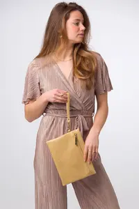 Кожаный клатч 'Chalfont' Pure Luxuries London, металлик