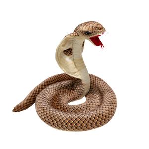 Плюшевая кукла Open Mouthed Glass Snake высотой 118см/160см Tak Bebe, коричневый