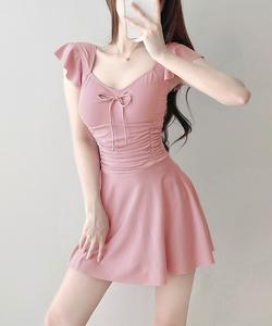 Купальник BORA AURA с завязками спереди, цельный, с открытым верхом Aimoha - Select -, цвет Pink