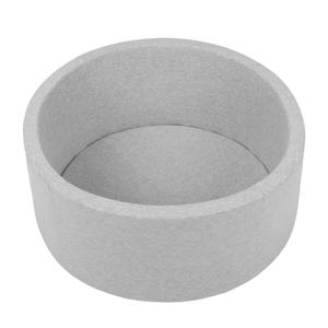 Selonis Сухой круглый бассейн с шариками 6см светло-серый:бело-серо-мятный 70х30см/БЕЗ шариков