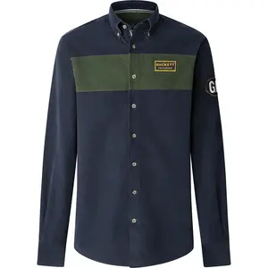 Рубашка с длинным рукавом Hackett Heritage Babycord, синий